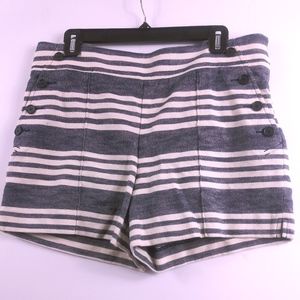 Ann Taylor Loft Navy/White Riviera Shorts-Size 8